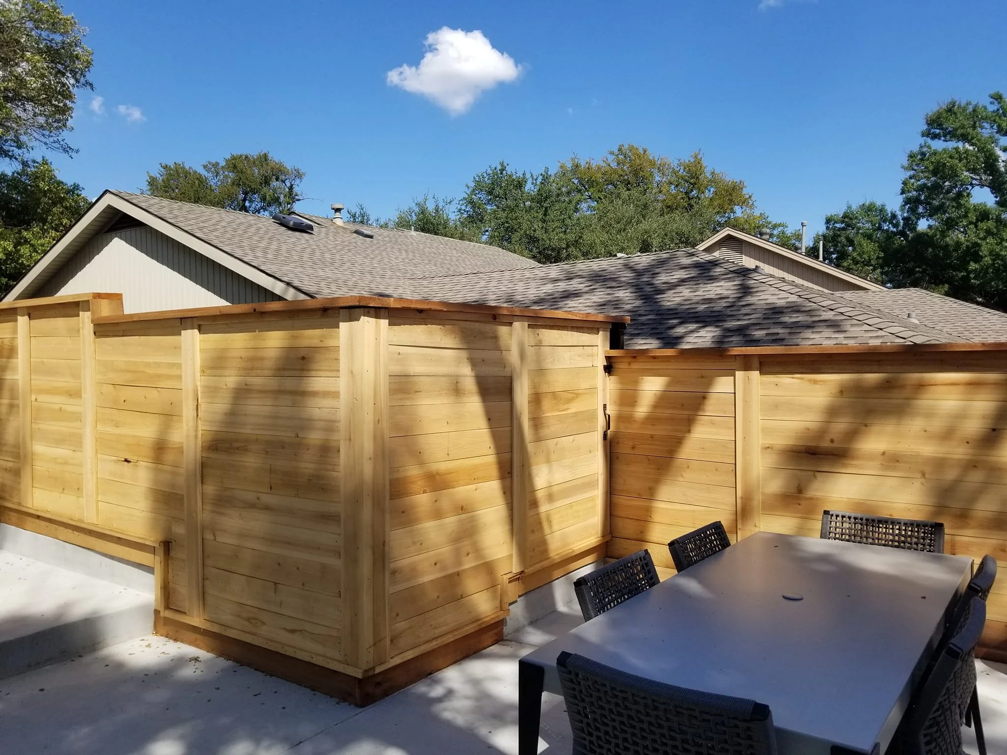 Custom fence and patio