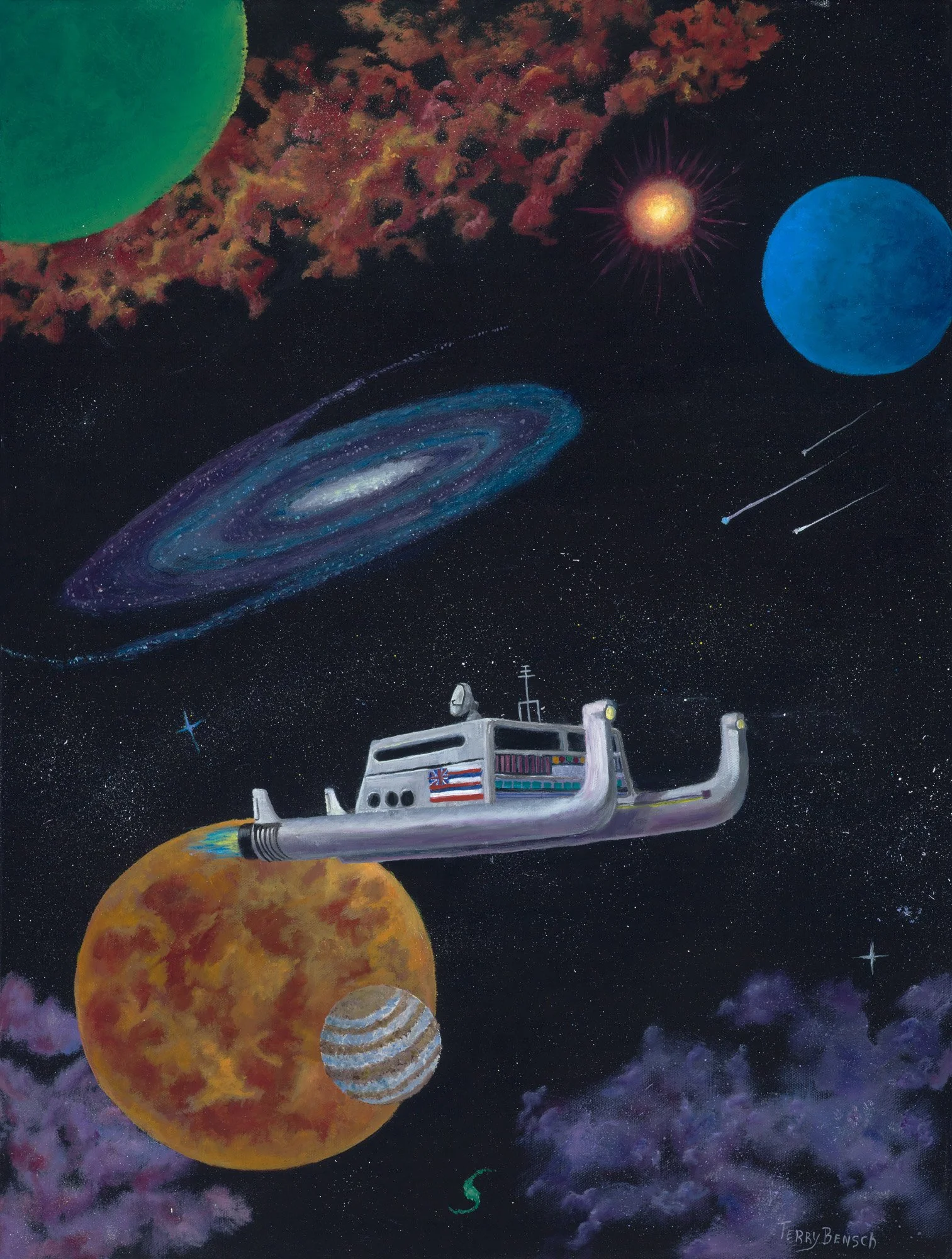 Navigating The Stars Oil on Canvas  18X24