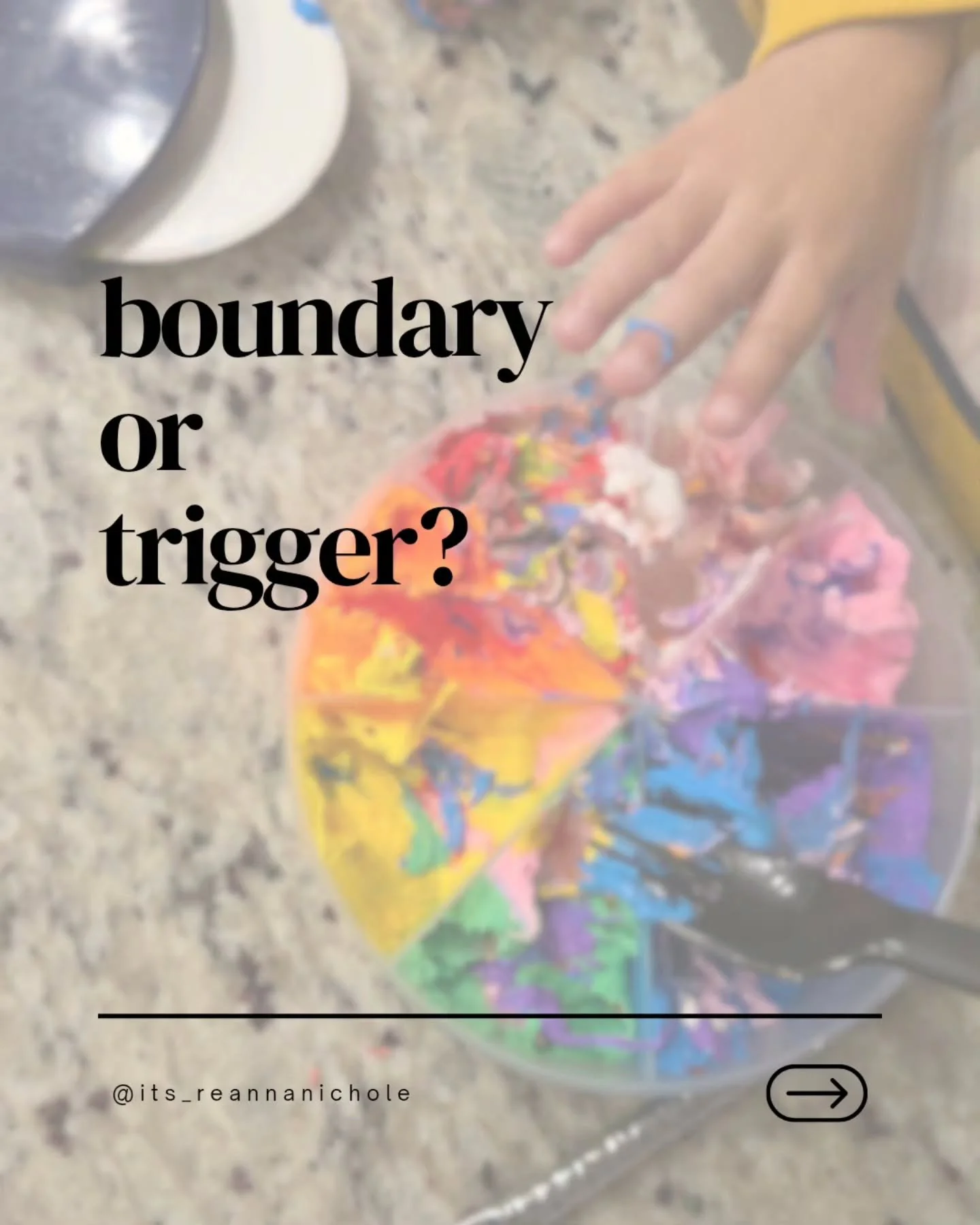 Sometimes the urge to stop your child is about what is happening in front of you.

And sometimes it's about what your body learned long before this moment.

In everyday moments like play, mess, and exploration, urgency can feel bigger than the situat