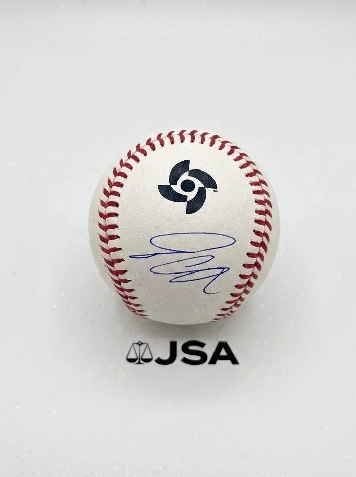 Pete Crow Armstrong Signed WBC Baseball JSA Authentic Autograph Chicago Cubs
