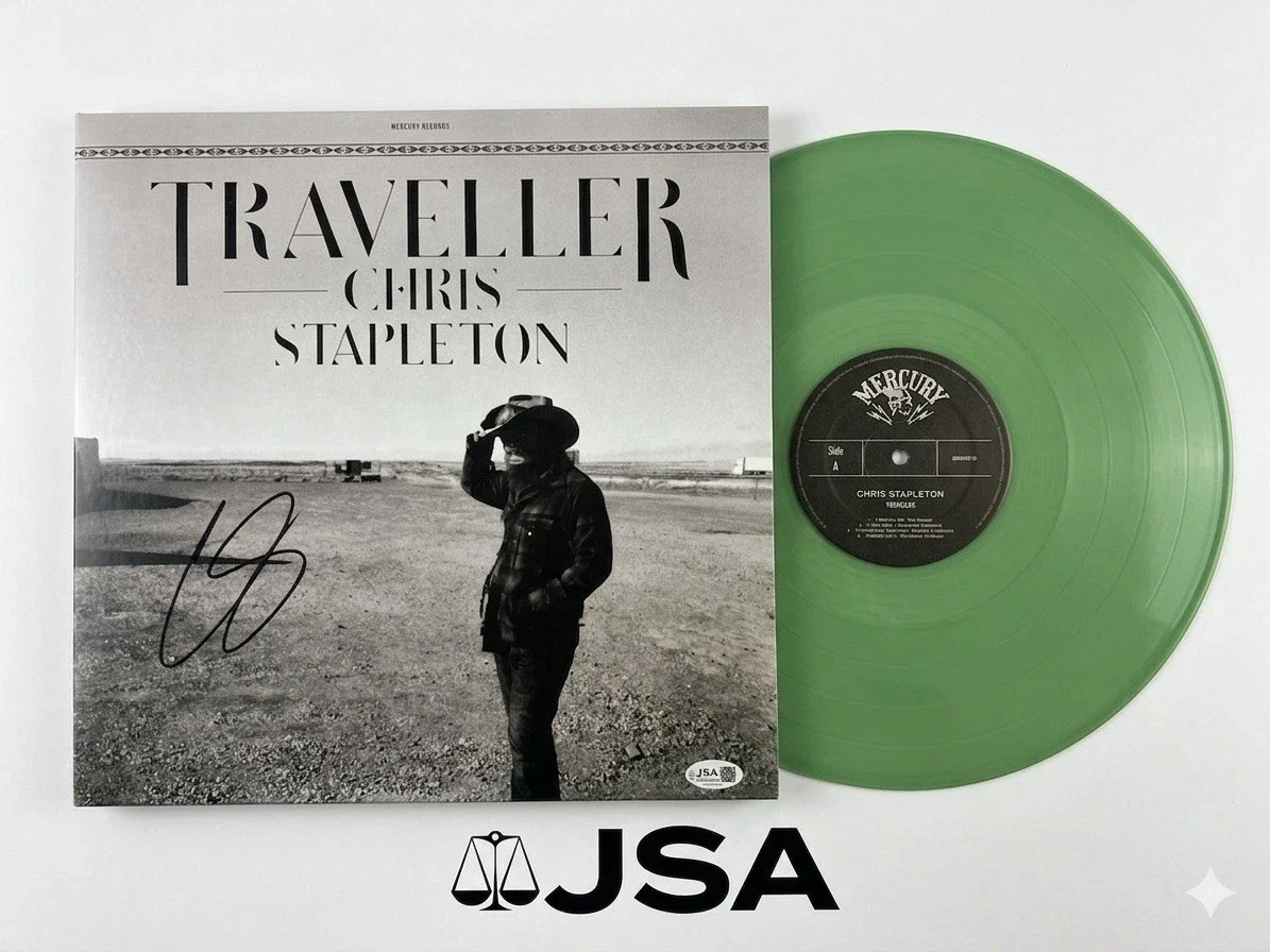 Chris Stapleton Autographed Vinyl LP Traveler Signed JSA Authentic Country