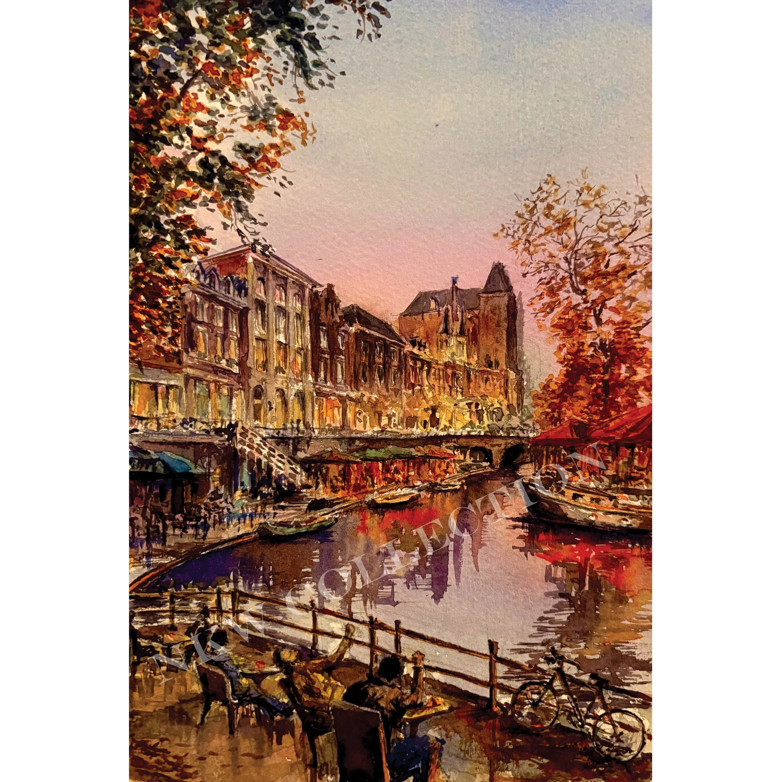 Dusk in Amsterdam