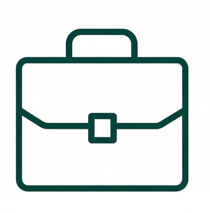 Outline of a briefcase
