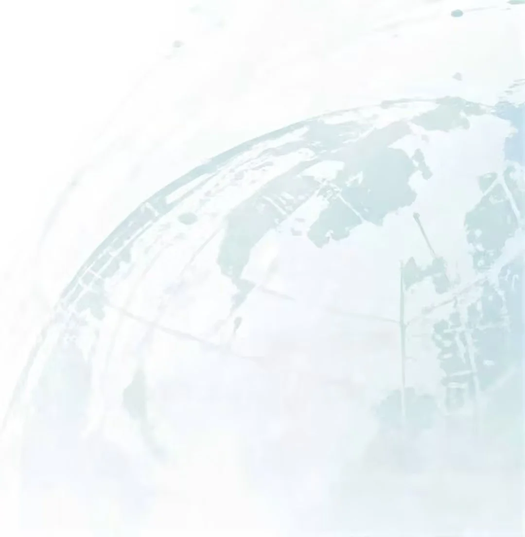 Faint image of a globe with partial visible continents and markings, mostly light blue and white in color.