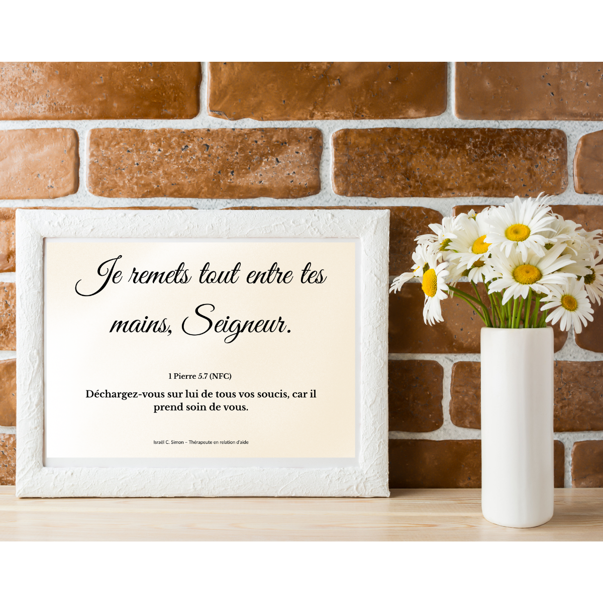 Ensemble de 5 affiches bibliques inspirantes