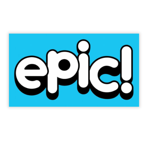 Logo for online app, 'epic!'