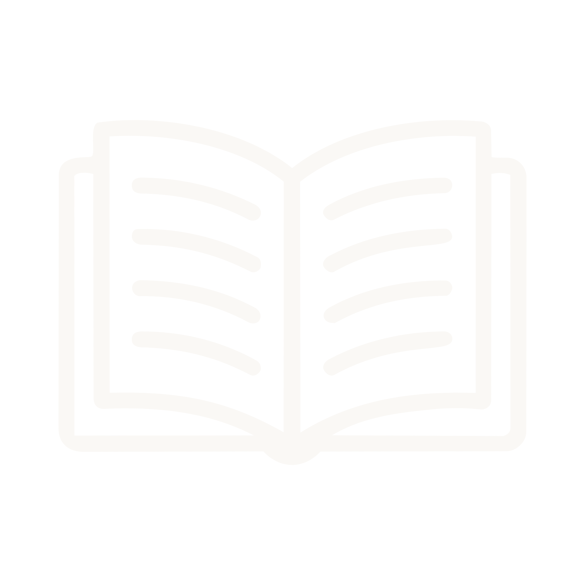 Outline of an open book with lines representing text on black background