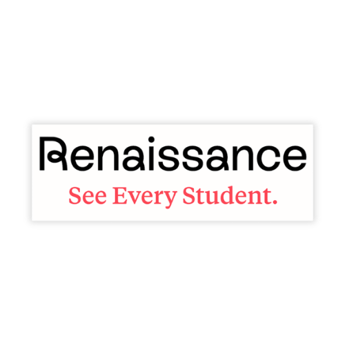 Renaissance logo with the tagline 'See Every Student.' in red text representing the online educational app.