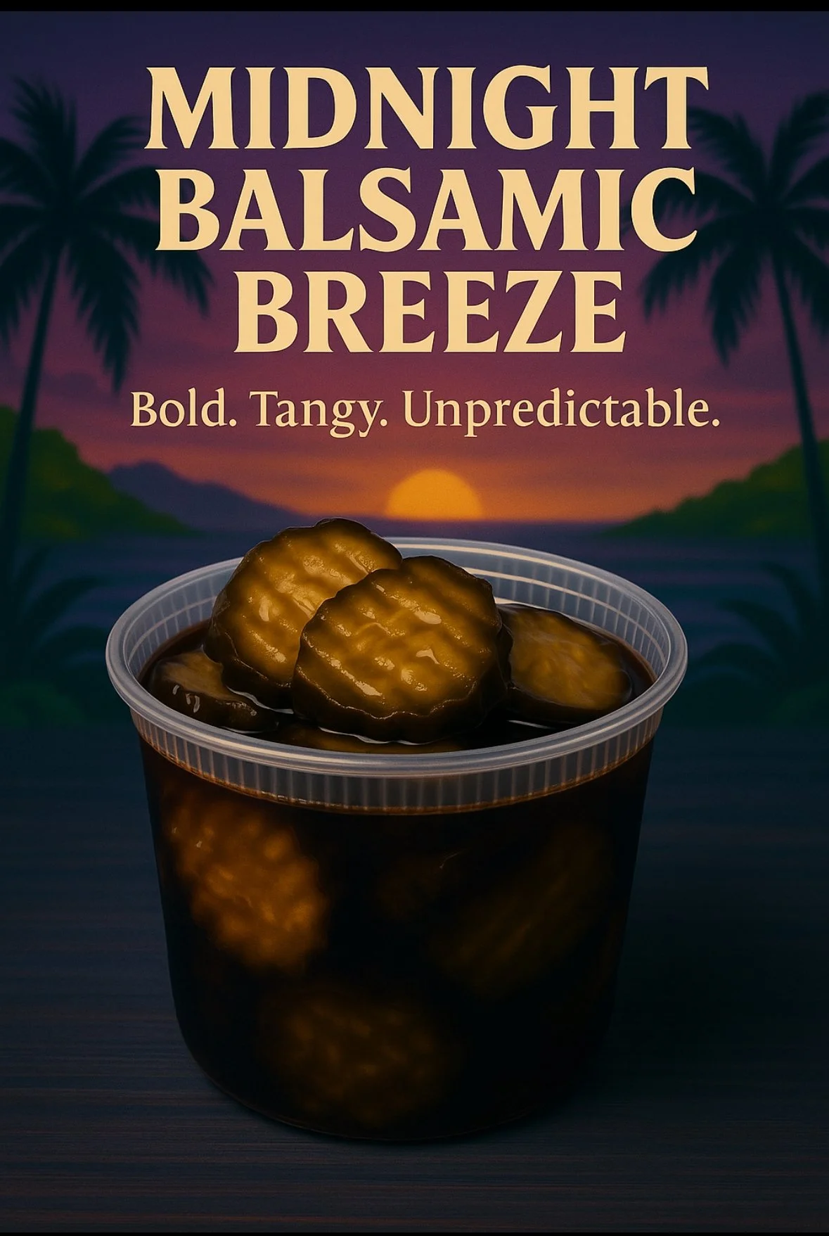 Midnight Balsamic Breeze Pickles