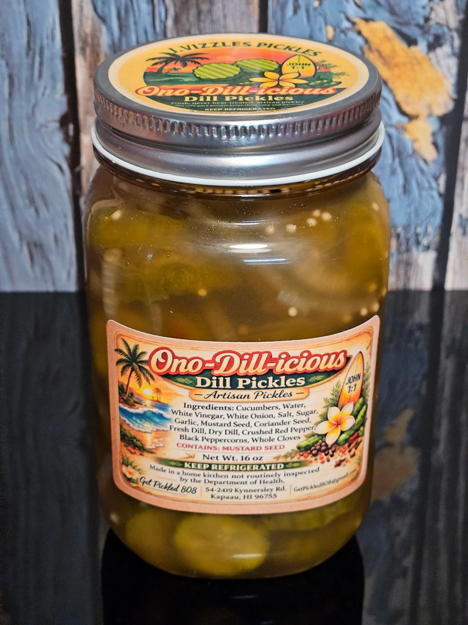 Ono-Dill-icious Dill Pickles