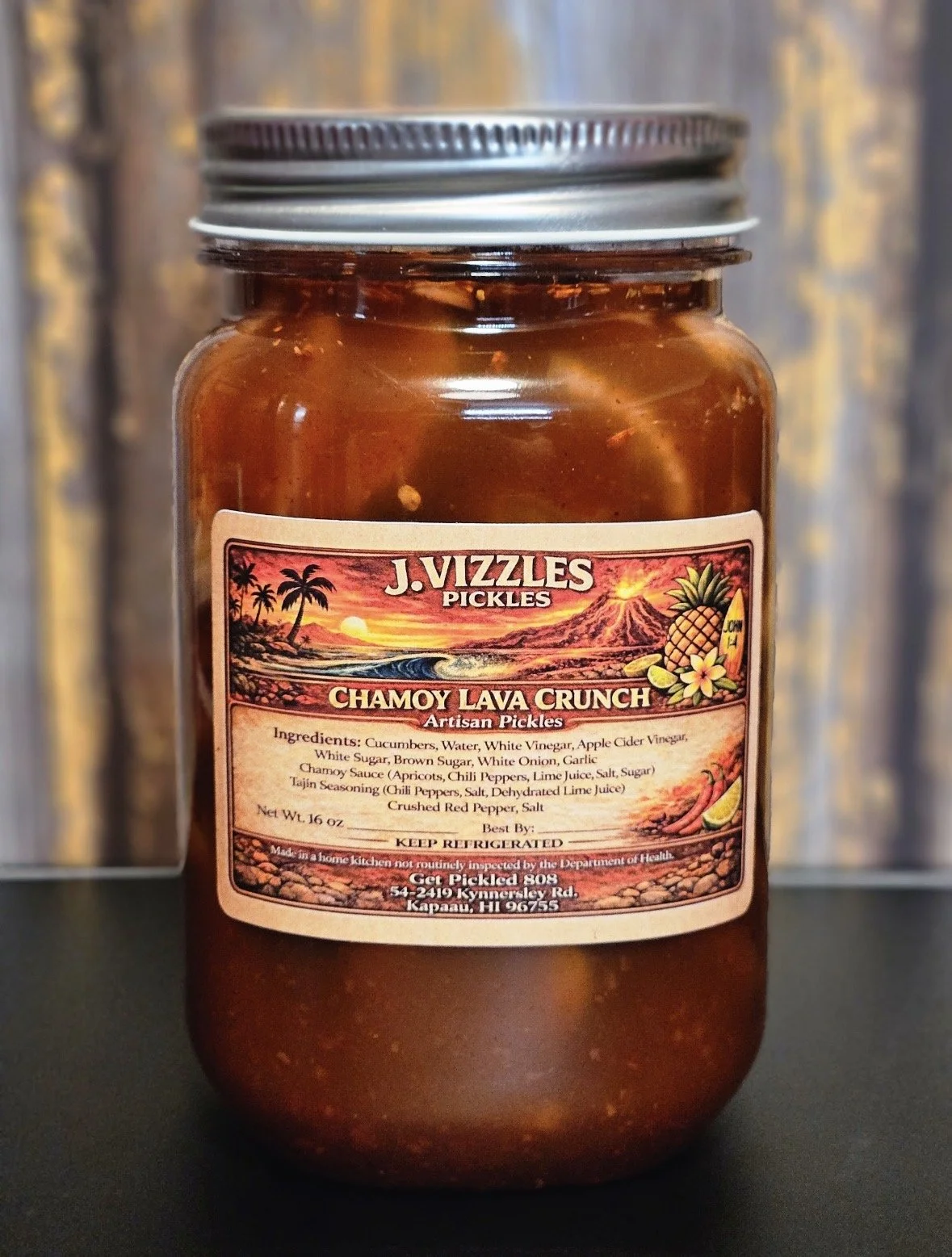 Chamoy Lava Crunch Pickles