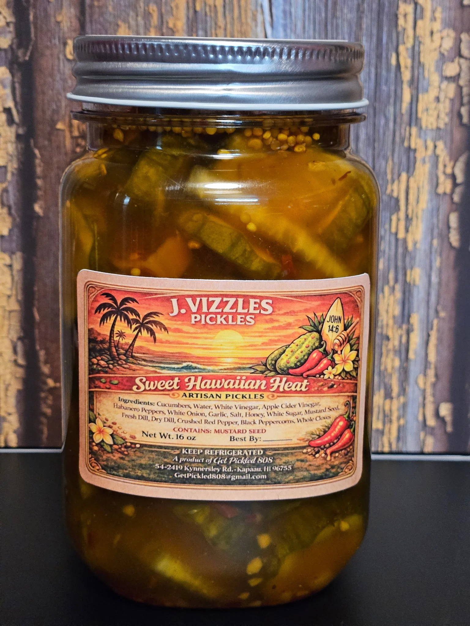 Sweet Hawaiian Heat Pickles