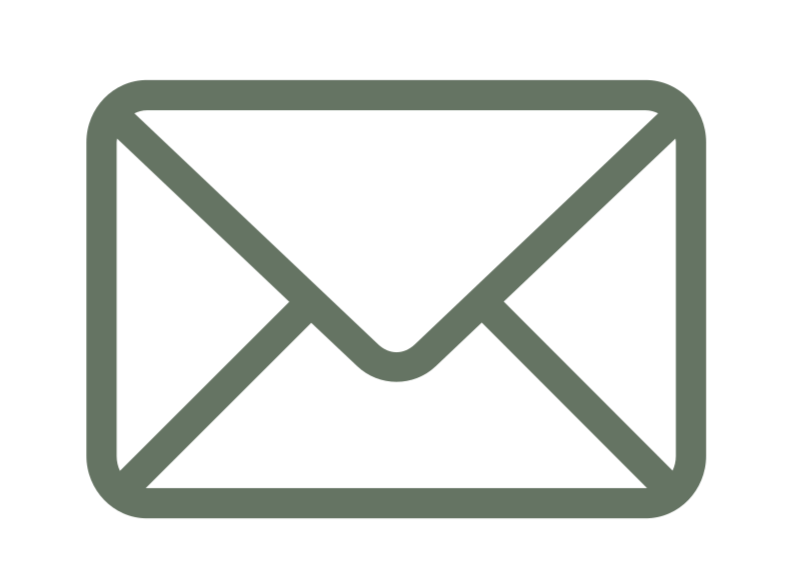 Gray email envelope icon