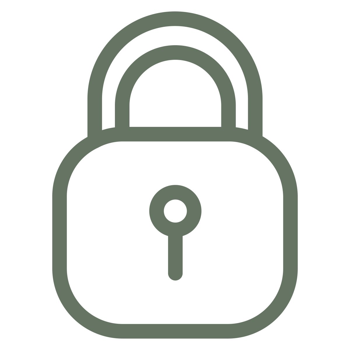 Icon of a padlock