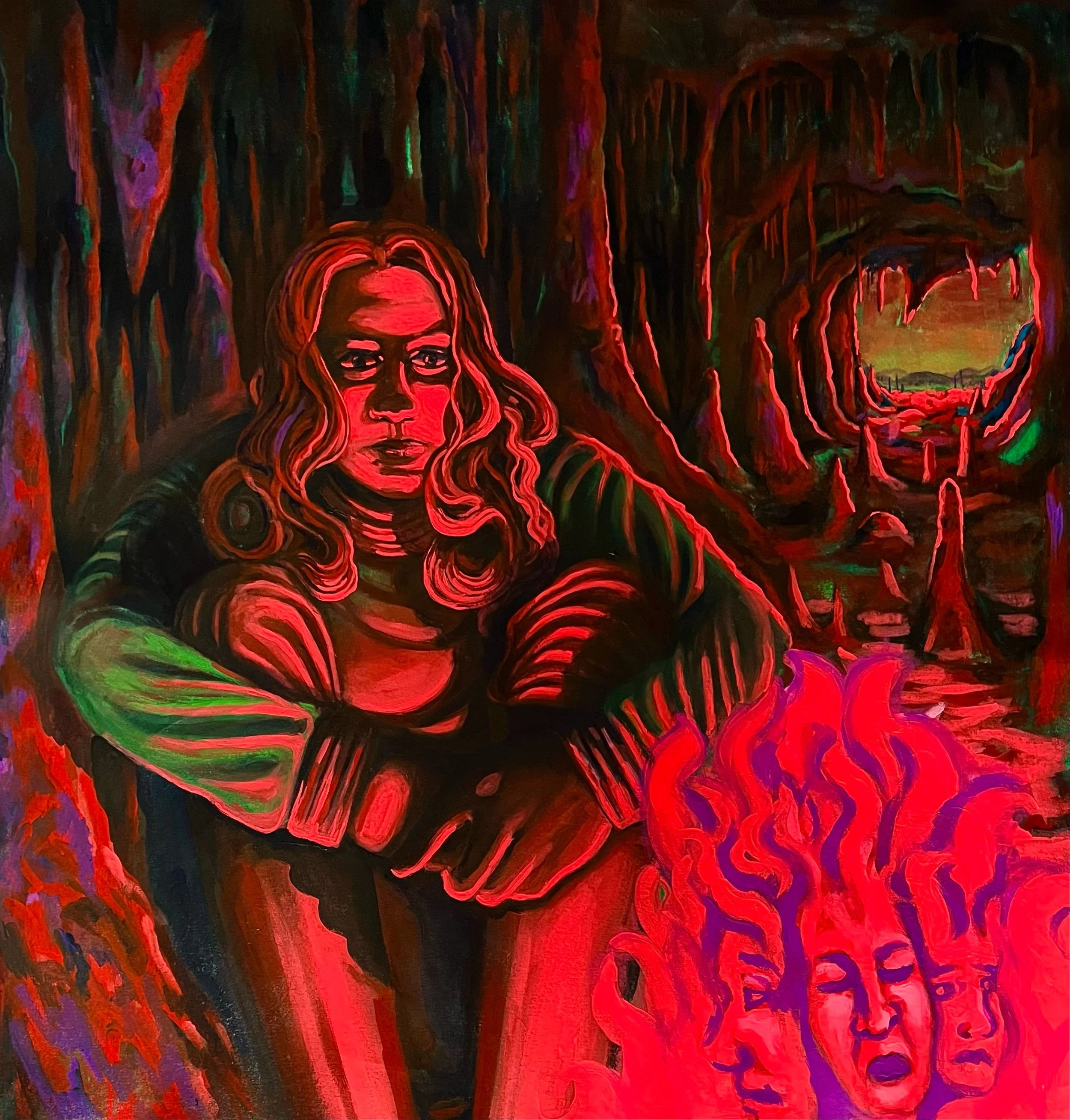 Space Fantasy: Isolation (Part 3.5), acrylic on canvas, 48" x 48," 2026