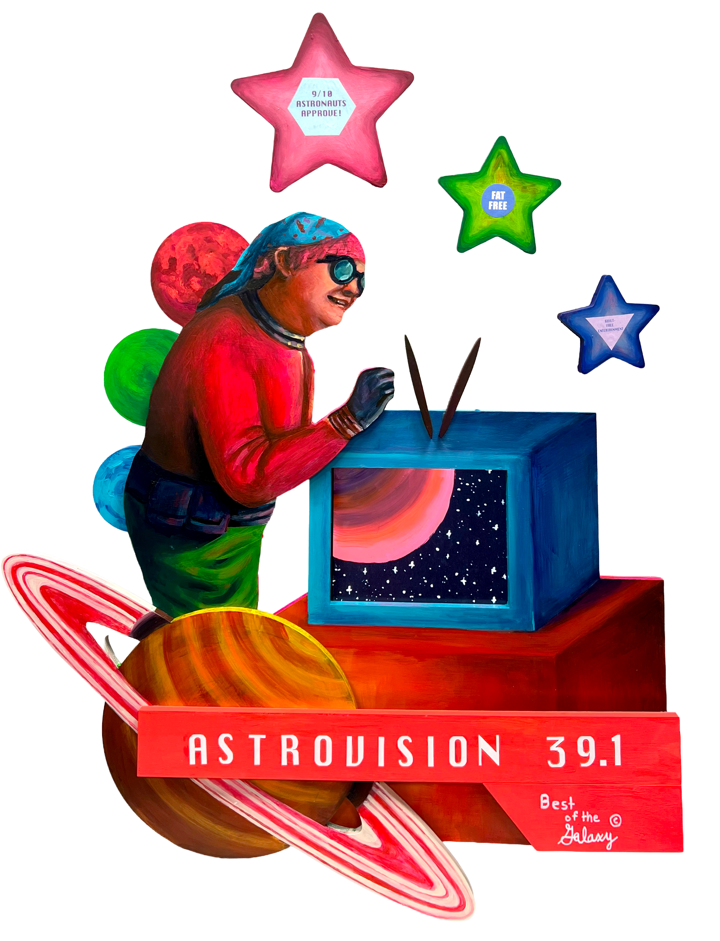 VER.39.10, acrylic and digital screen on wood panels, 2026