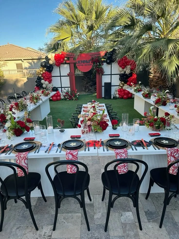 Our Kids Friendly Backyard Hibachi and professional Hibachi at Home service, available for your next Baby Shower or Family Gathering across our service areas.