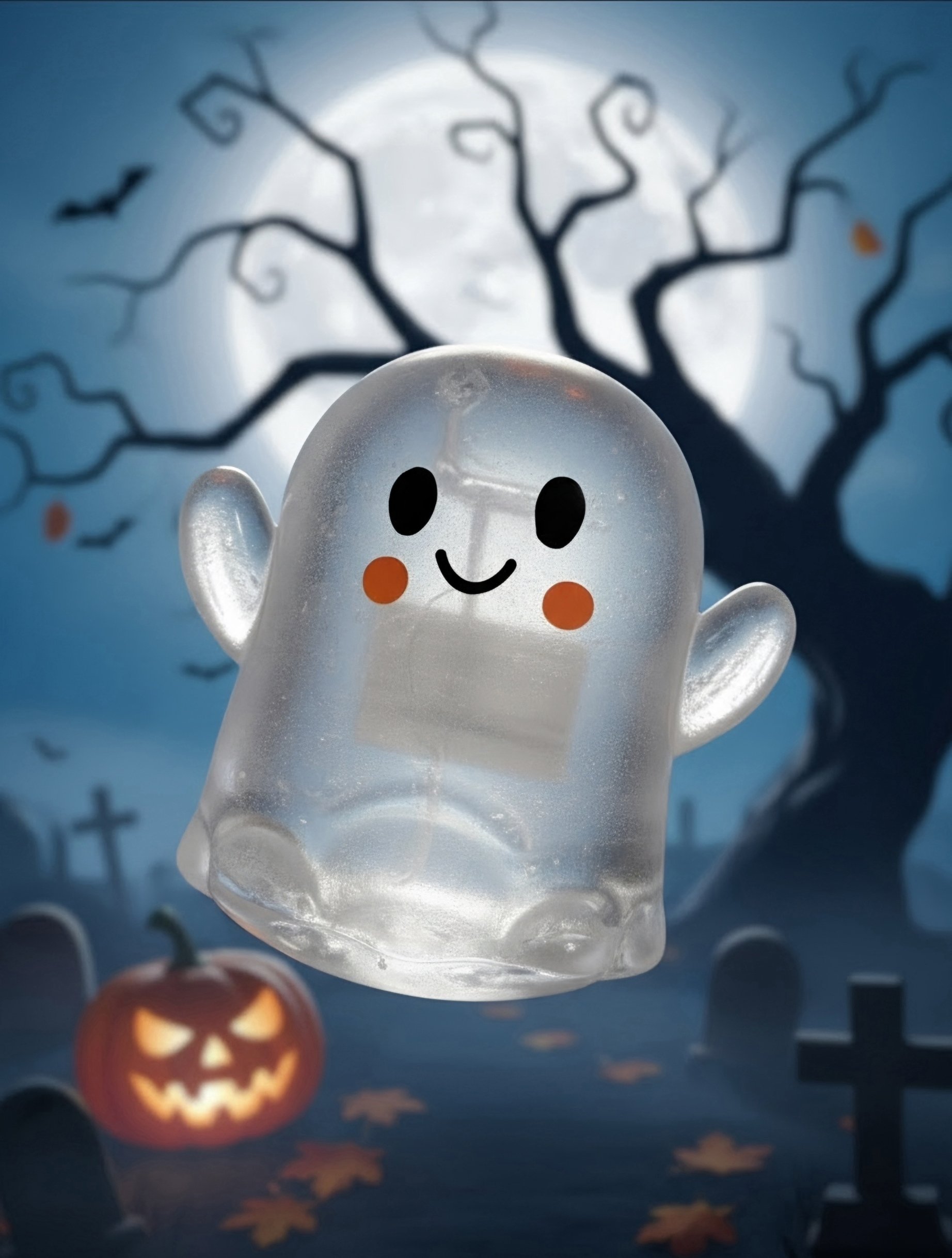 Glow-in-the-Dark Ghost Squishy