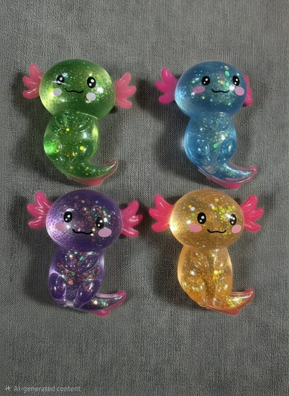 Sparkly Axolotl Squishy
