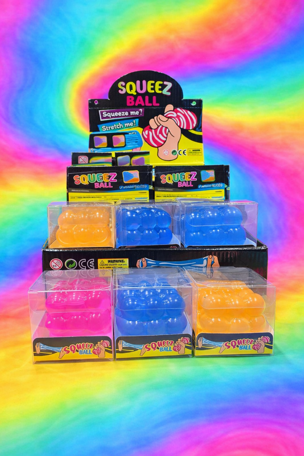 Squishy Stress Cubes with Bubble Design