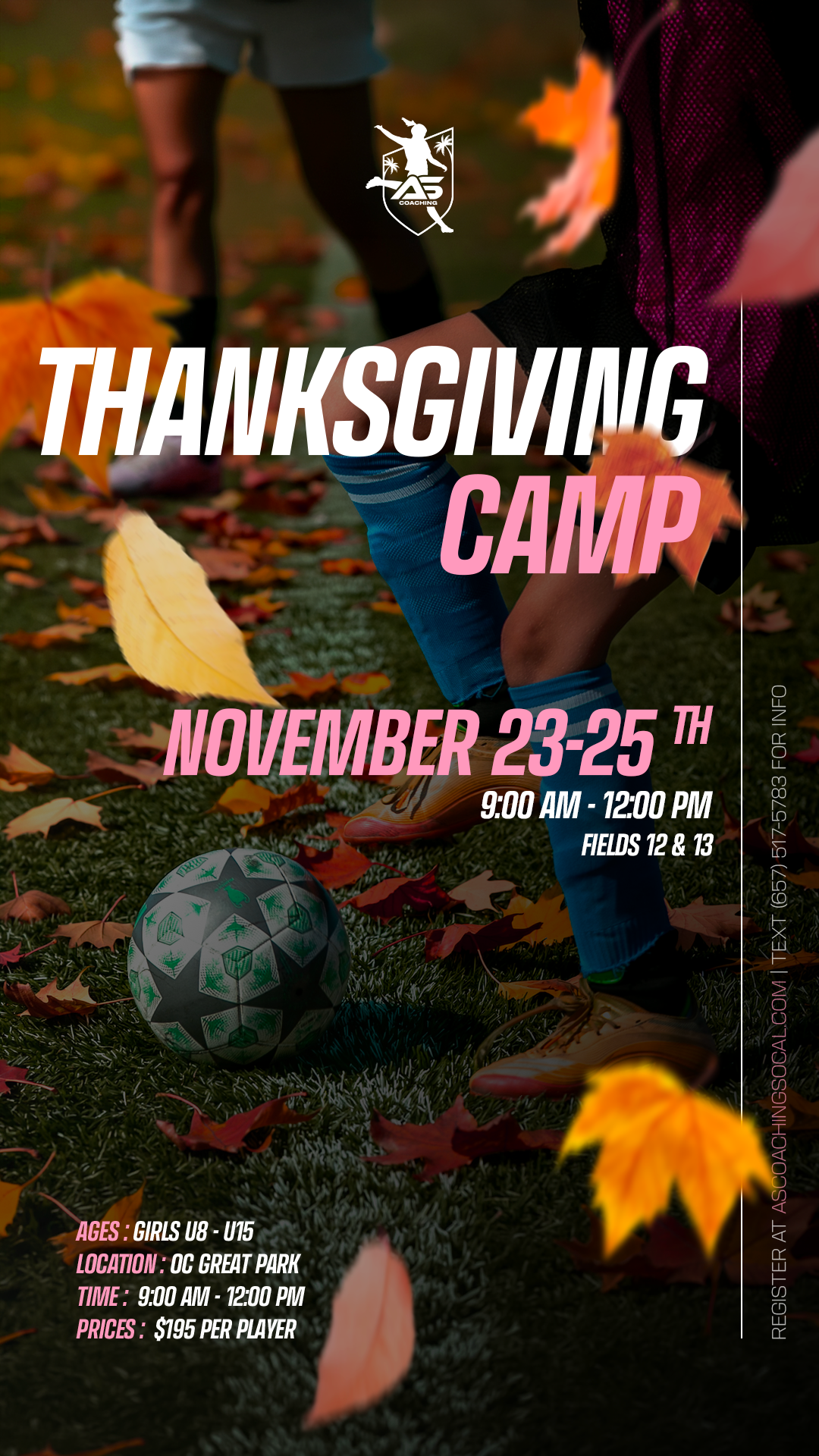 AS Coaching Thanksgiving Soccer Camp