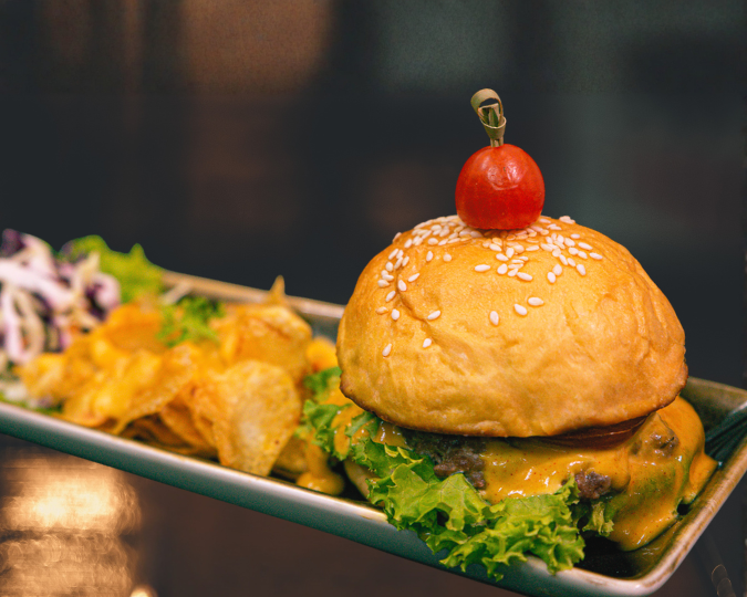 Golden Mustard Burger