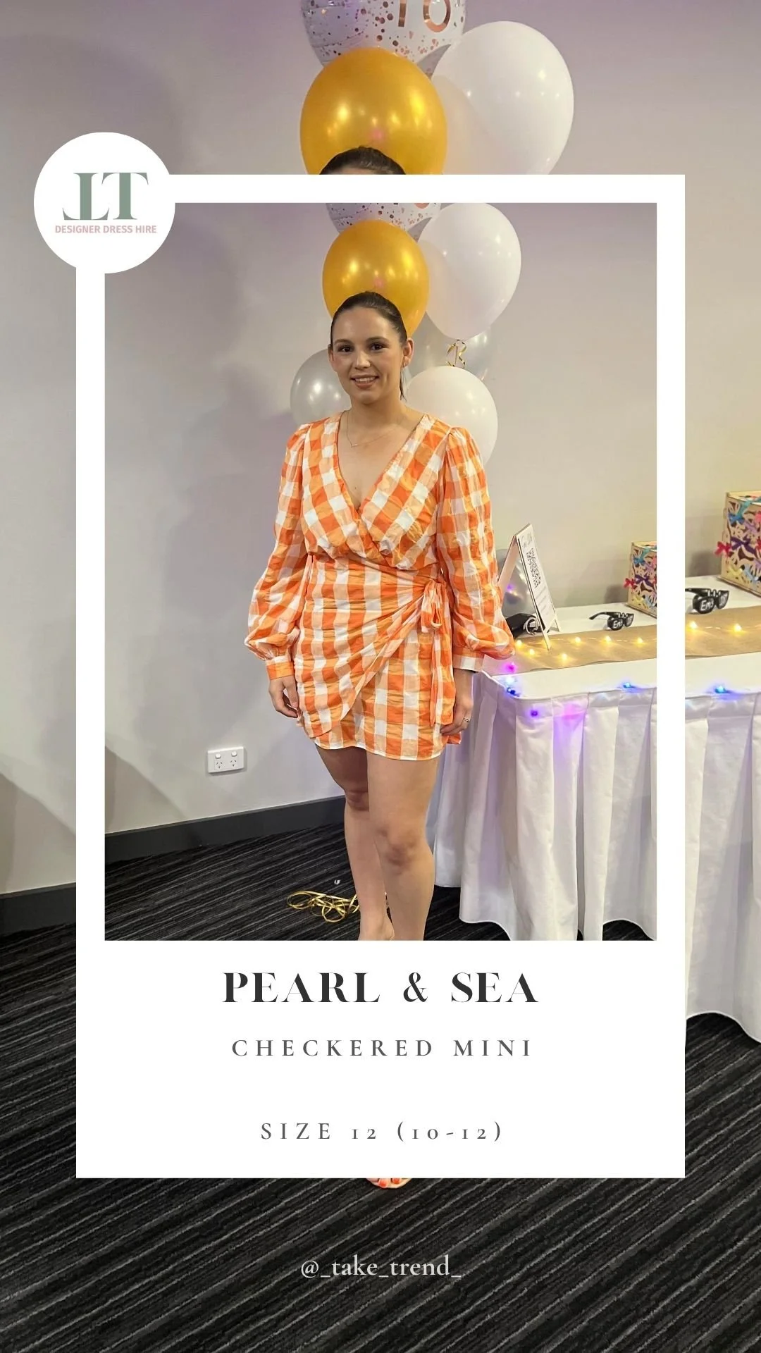 PEARL & SEA  — Checkered Mini