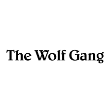 Text that says 'The Wolf Gang' in black font on a white background.