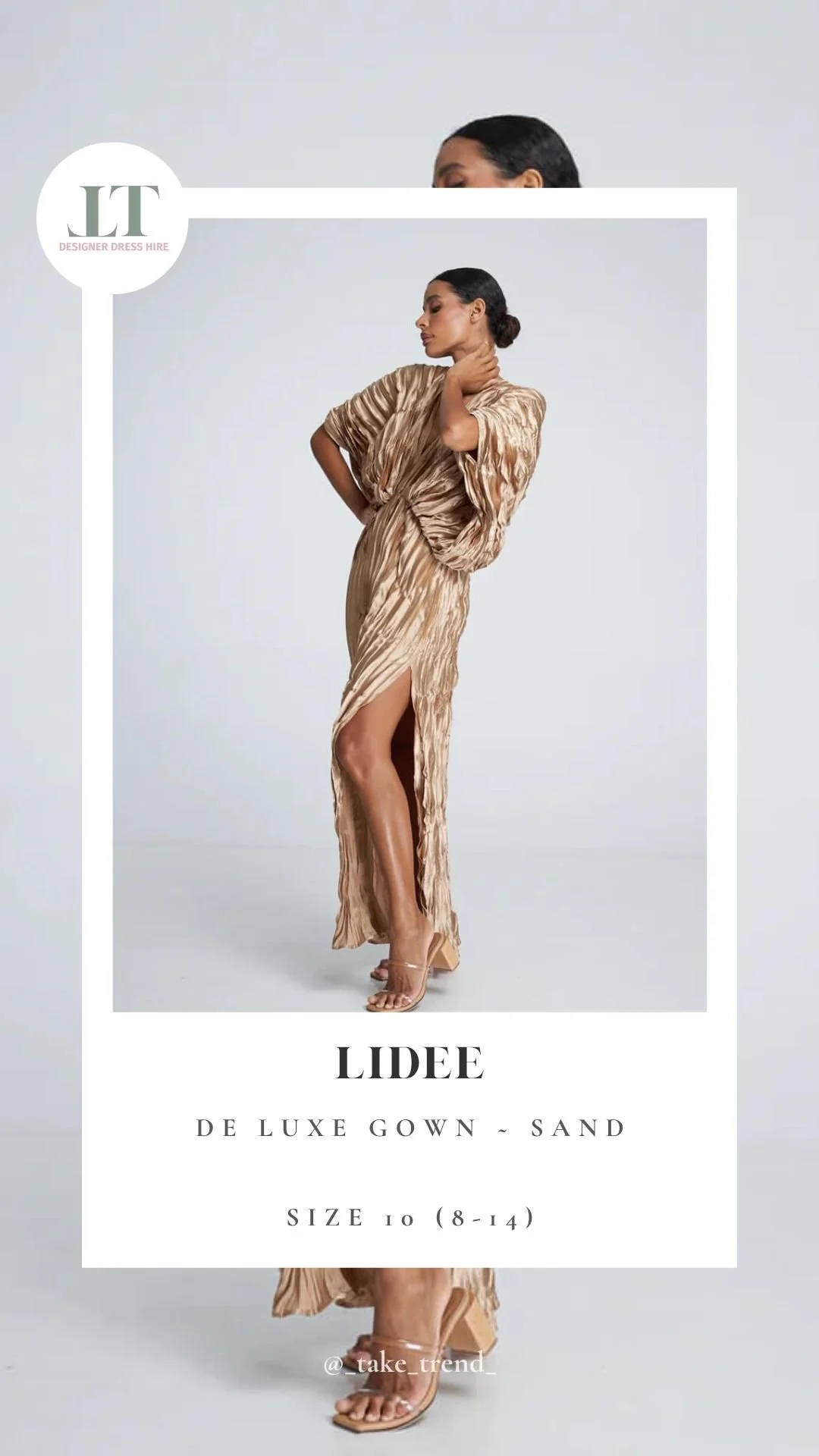 LIDEE — De Luxe Gown — Sand
