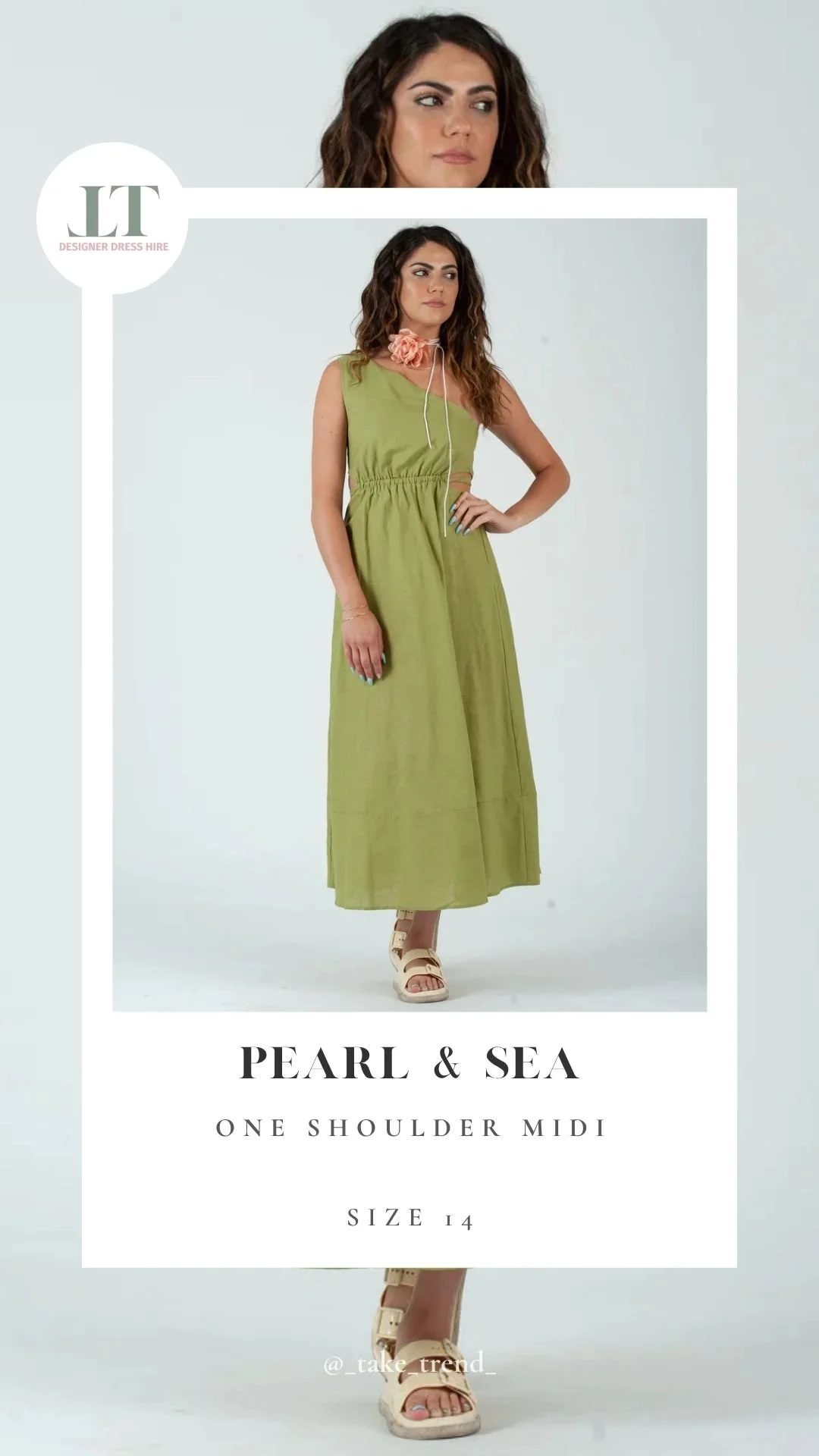 PEARL & SEA — One Shoulder Midi