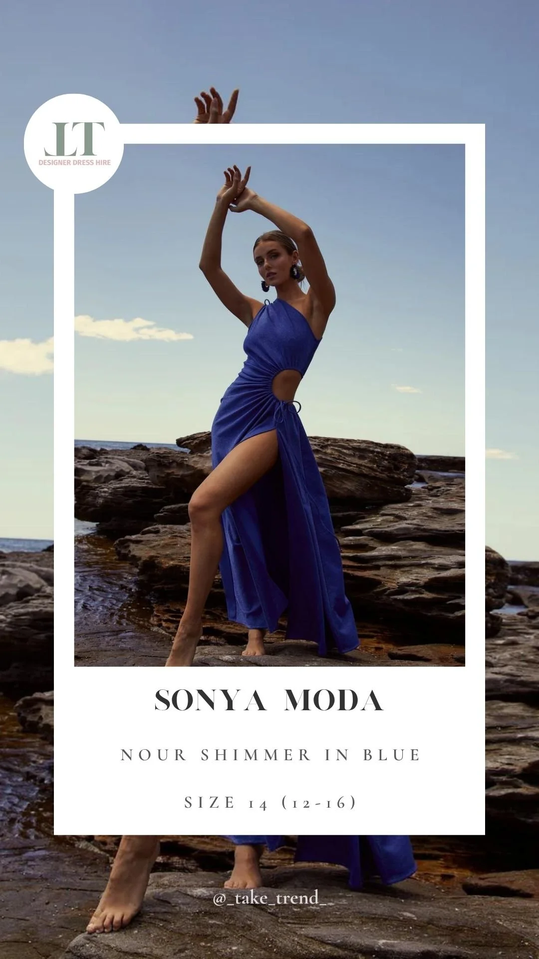 SONYA MODA — Nour Shimmer in Blue