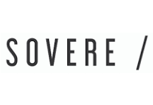Sovere / logo with black text on a white background