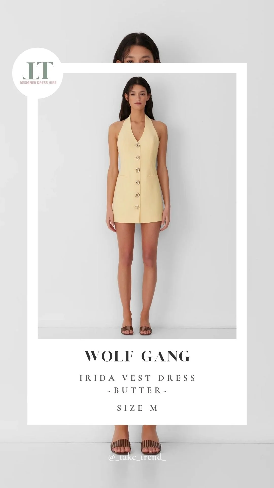 WOLF GANG — Irida Vest Dress Butter