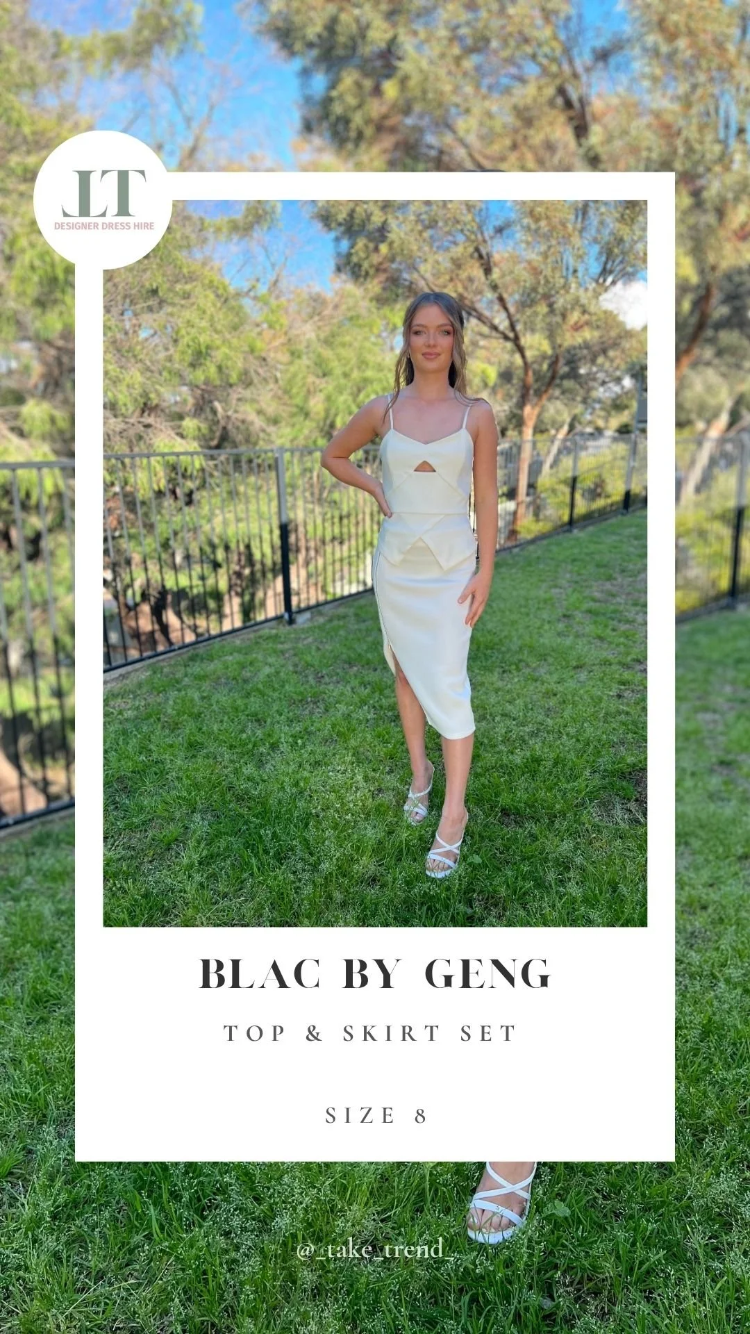 Blac By Geng - Top & Skirt Set