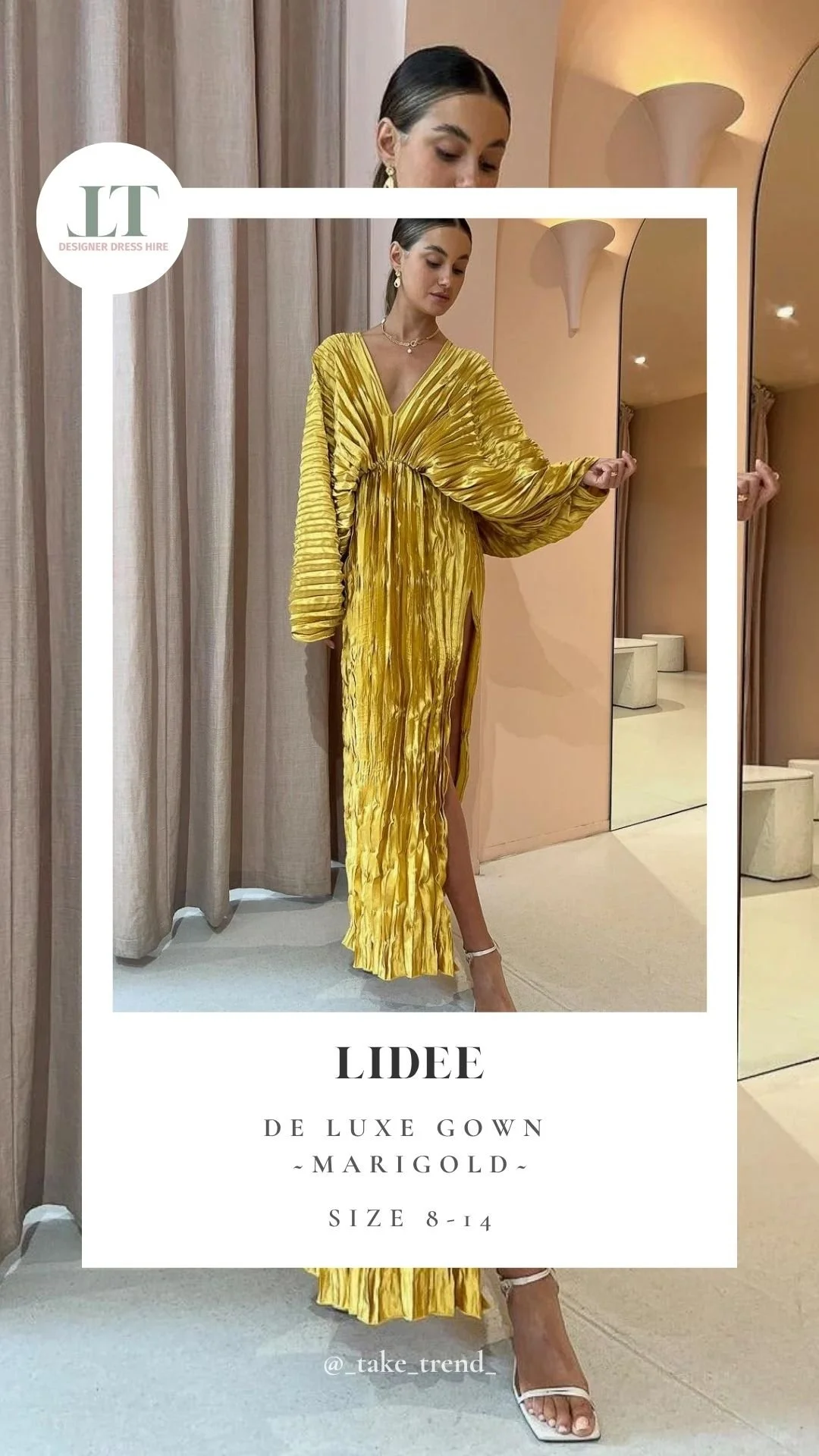 LIDEE — De Luxe Gown — Marigold