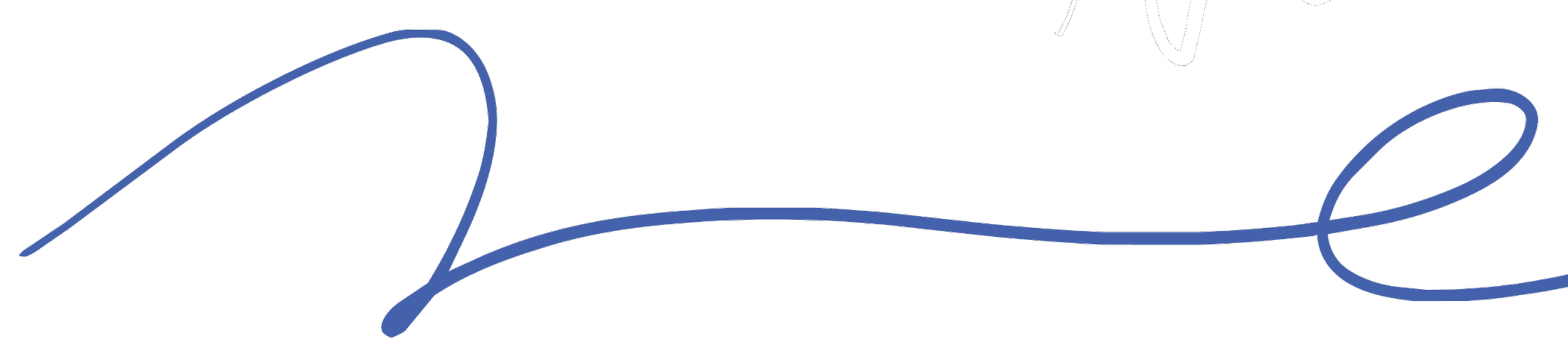 Blue cursive script spelling out the word 'love'