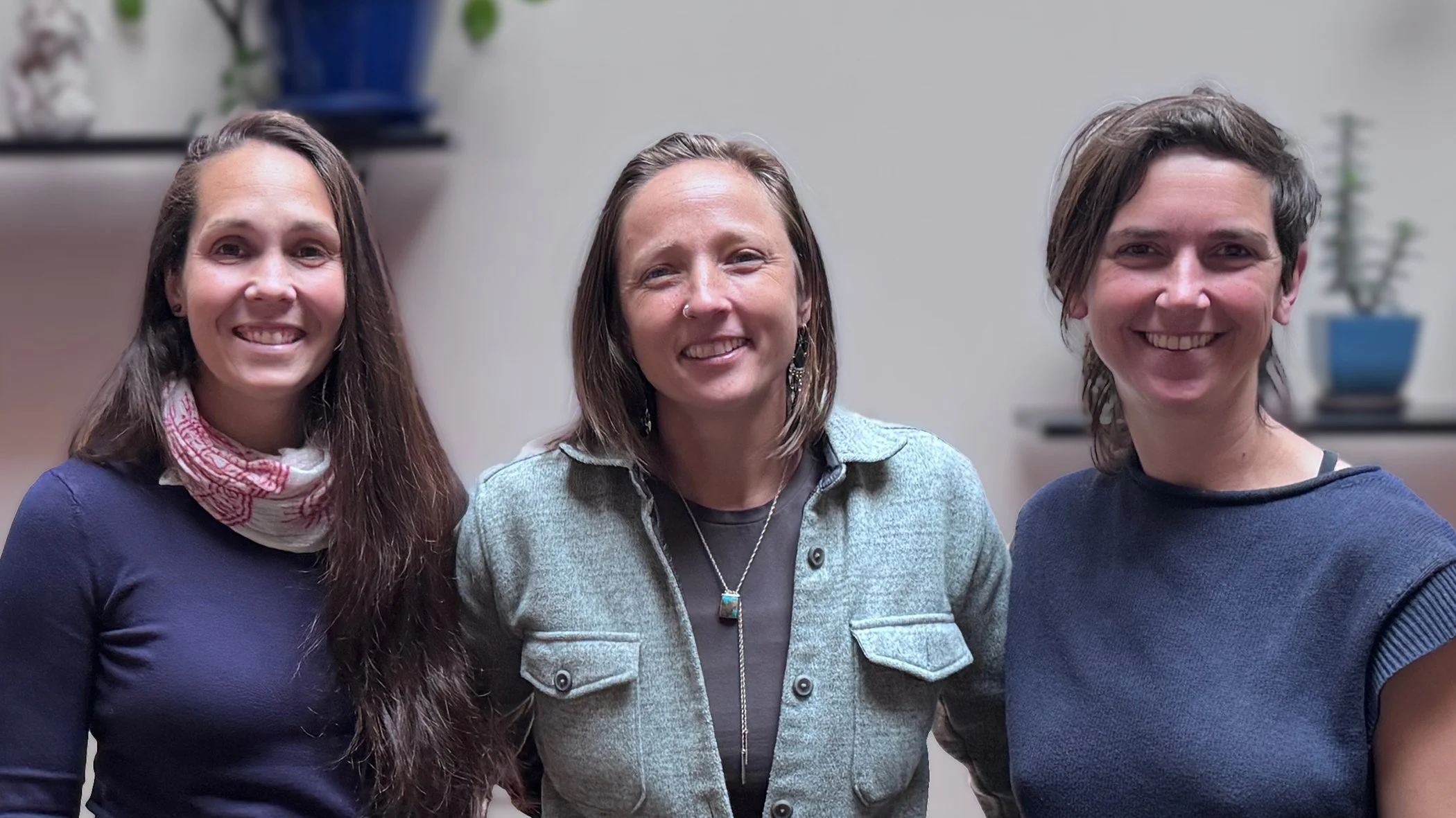 Co-owners and Founding Partners of Nourishing Life Collective: Dr. Valentina Benitez (left), Dr. Hayley Jensen (middle), Dr. Tara Radsliff (right)