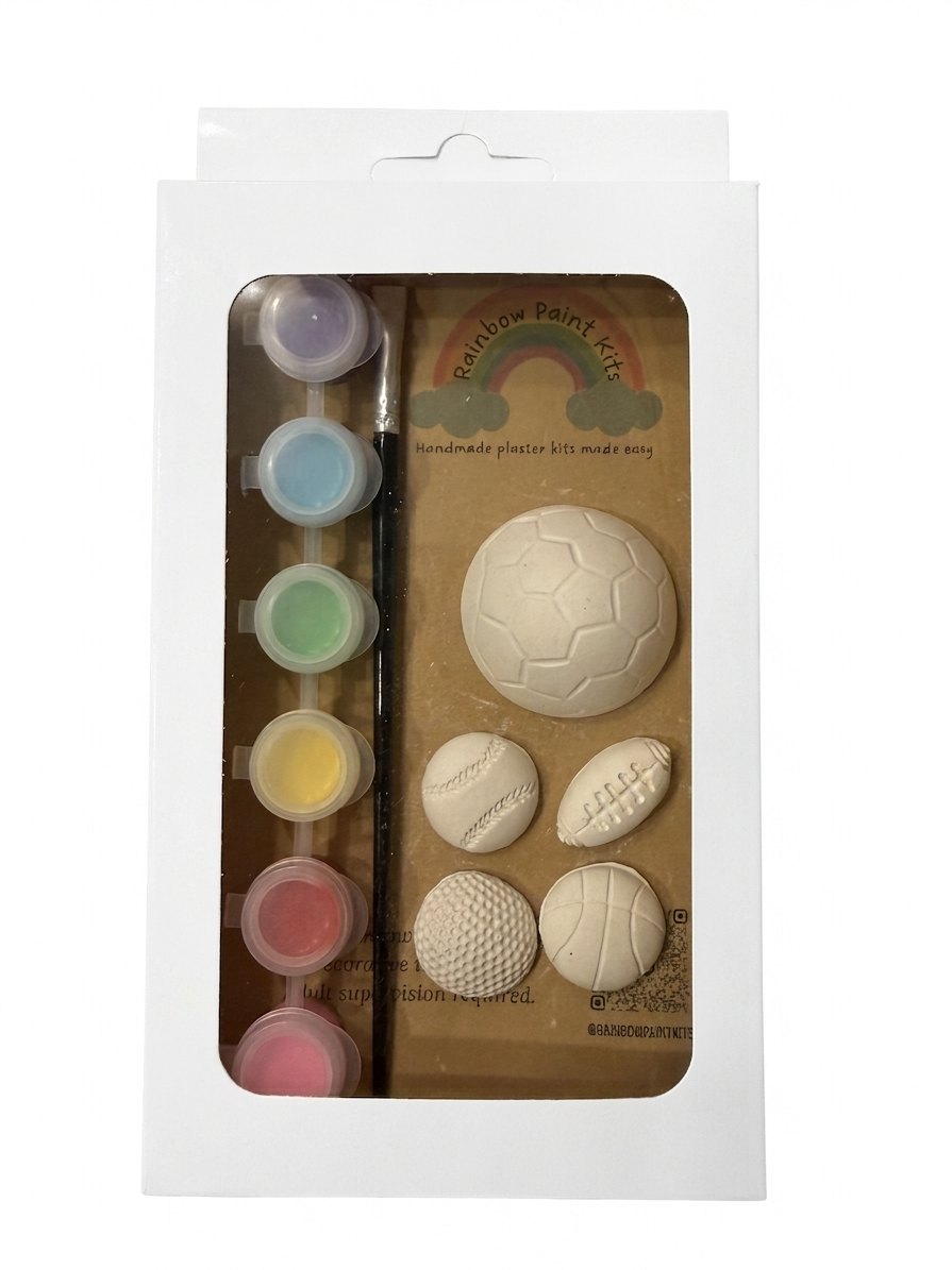 Sports Balls Plaster Painting Kit