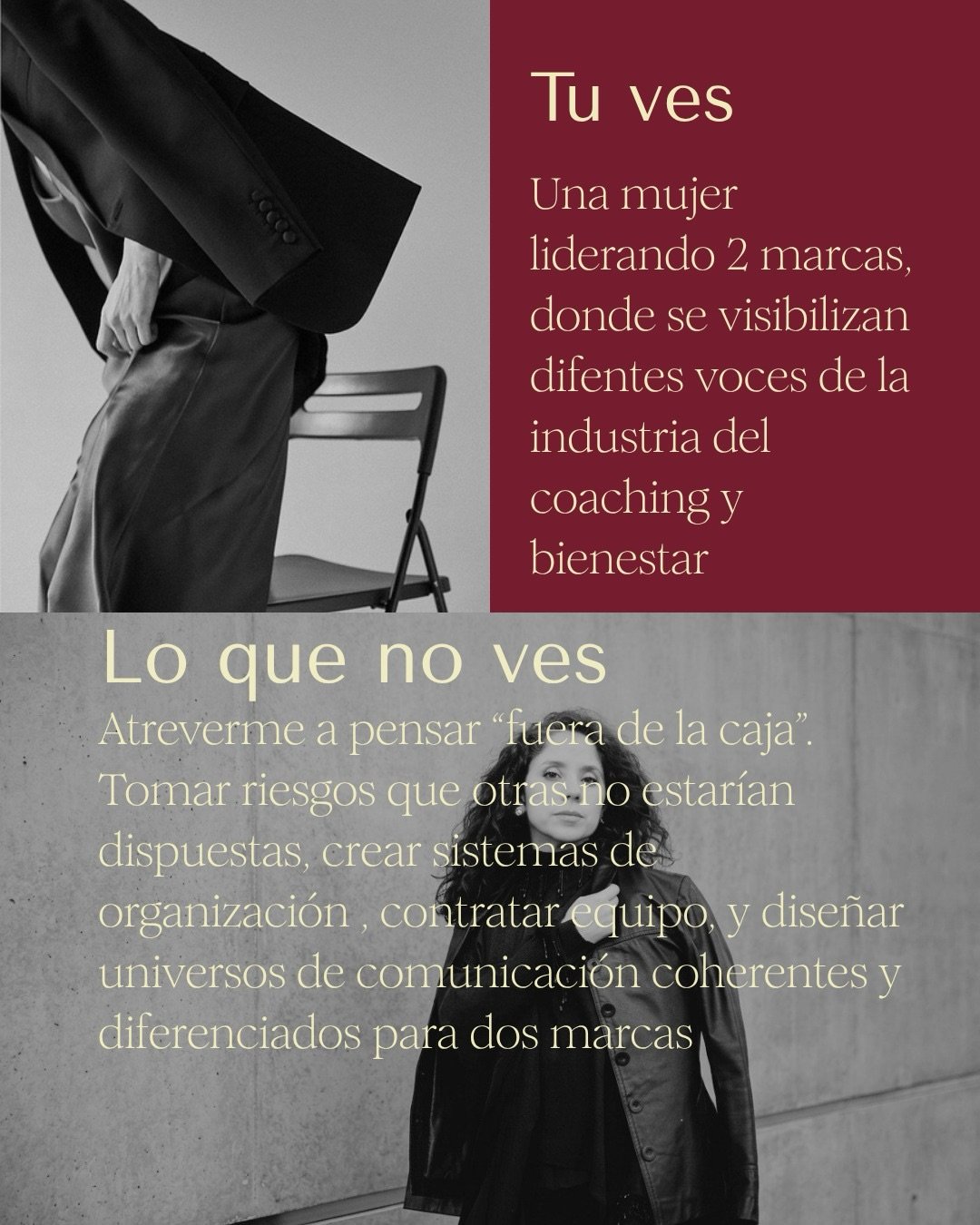 Sorry, pero no es lo mismo ver y aplaudir el resultado que entender el proceso y la devoci&oacute;n que hace falta para fundar algo que no exist&iacute;a.
La semana pasada una clienta me dijo &ldquo;estoy tan agradecida de que seas mi mentora&rdquo; 