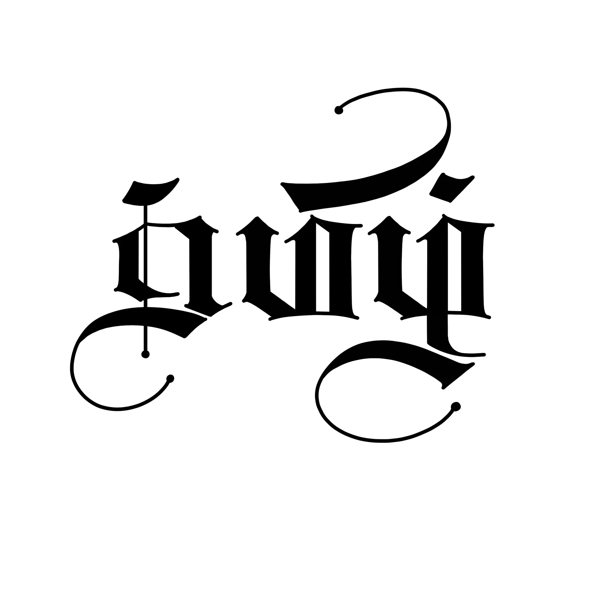 Elegant Tamil script interpreted through contemporary design.
