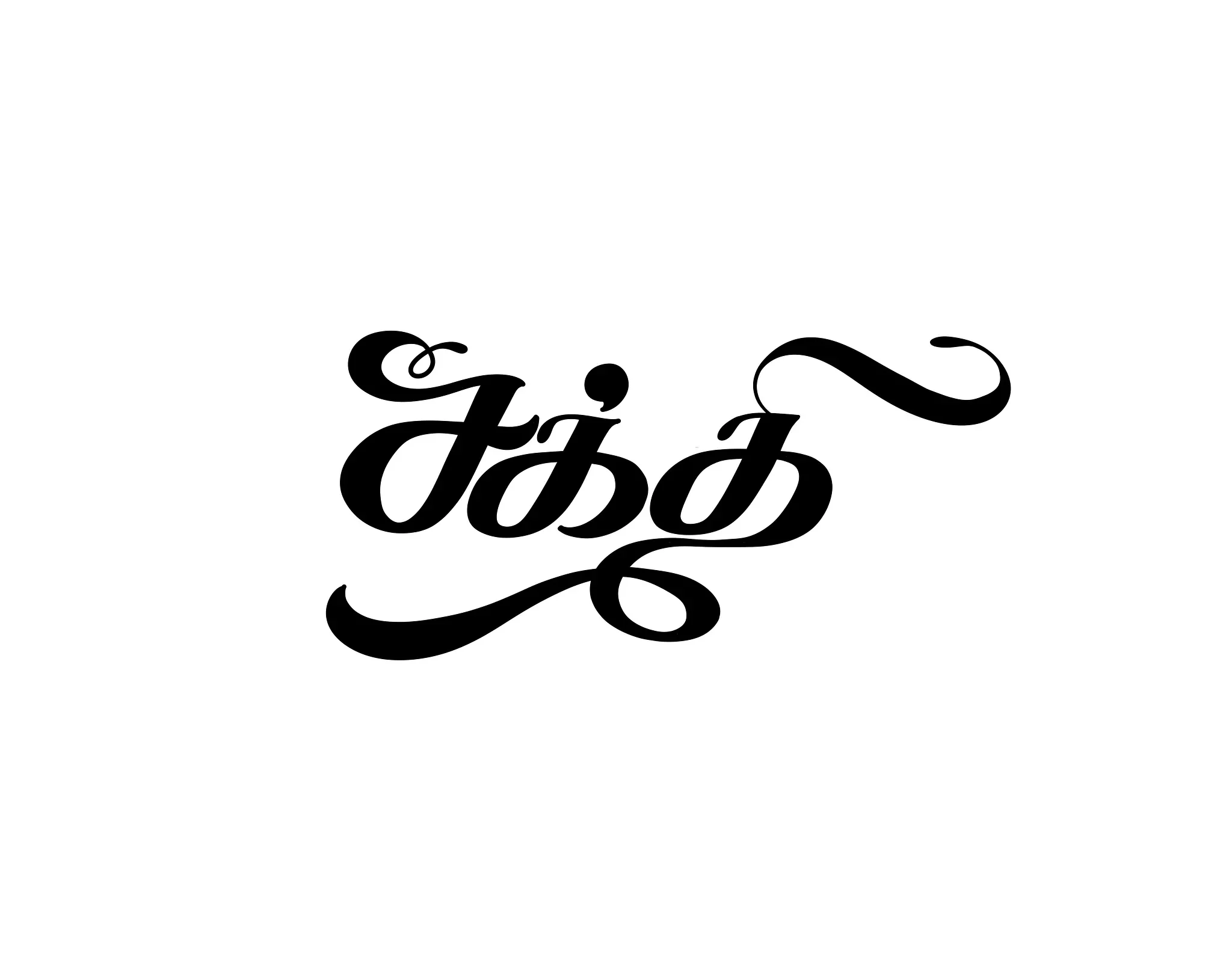 Hand-drawn Tamil letterforms inspired by cultural heritage.
