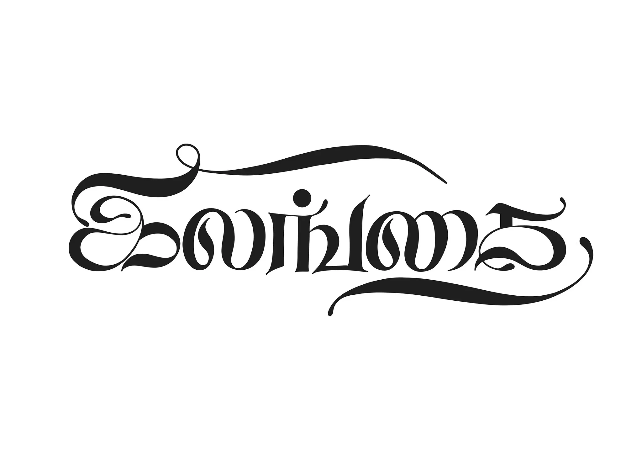 Minimal Tamil typography inspired by artistic simplicity.
