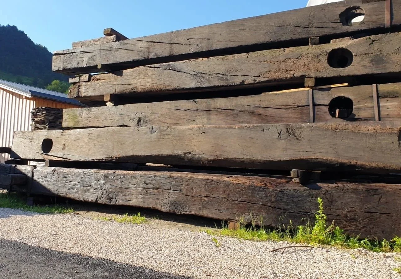 Large Recycled oak beams