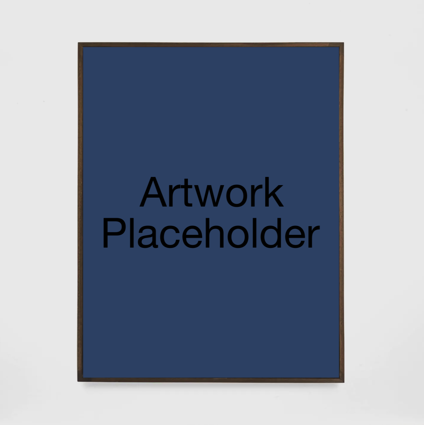 Chalkboard with placeholder text 'Artwork Placeholder' written on it.