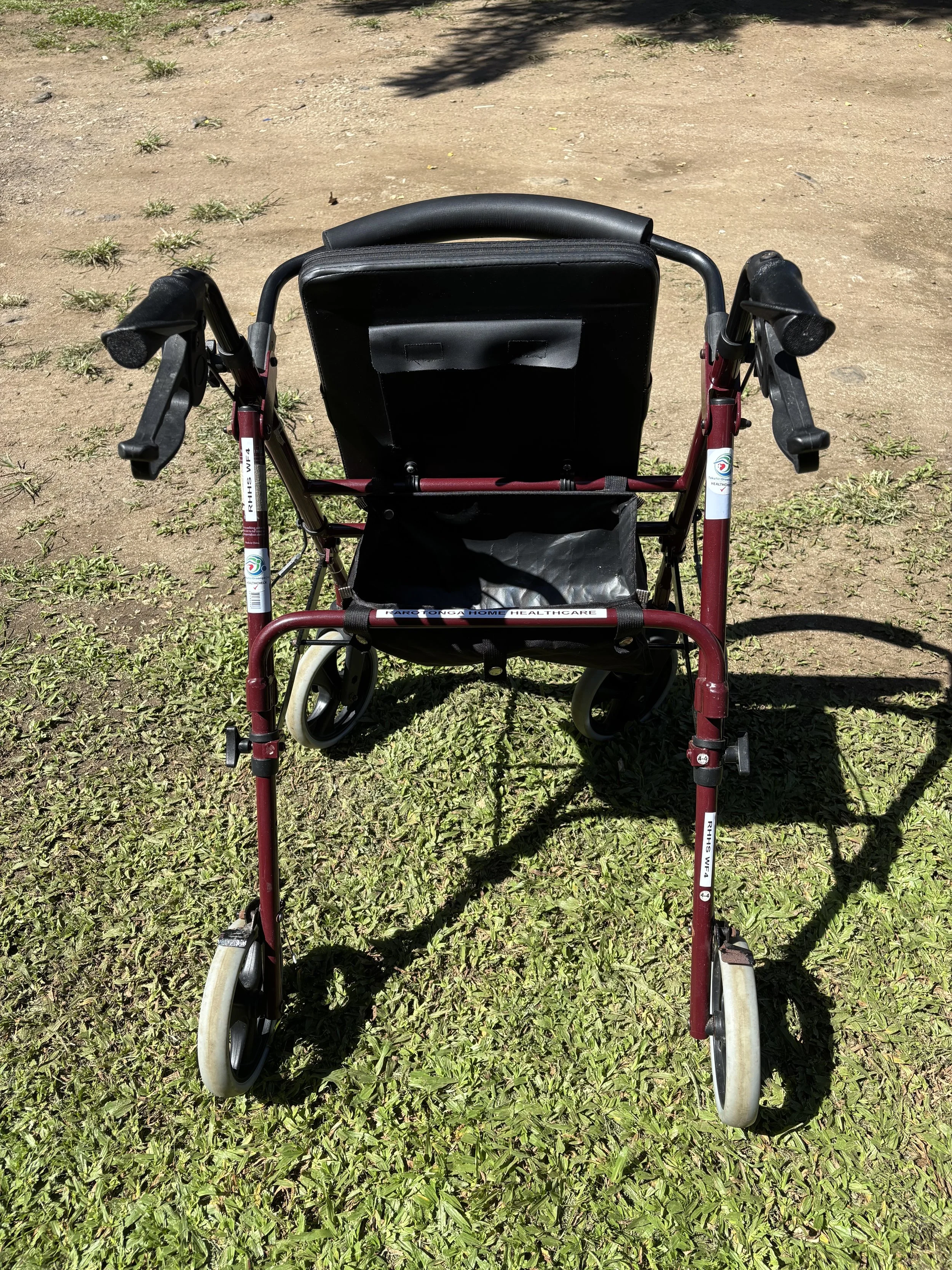 Red walking frame