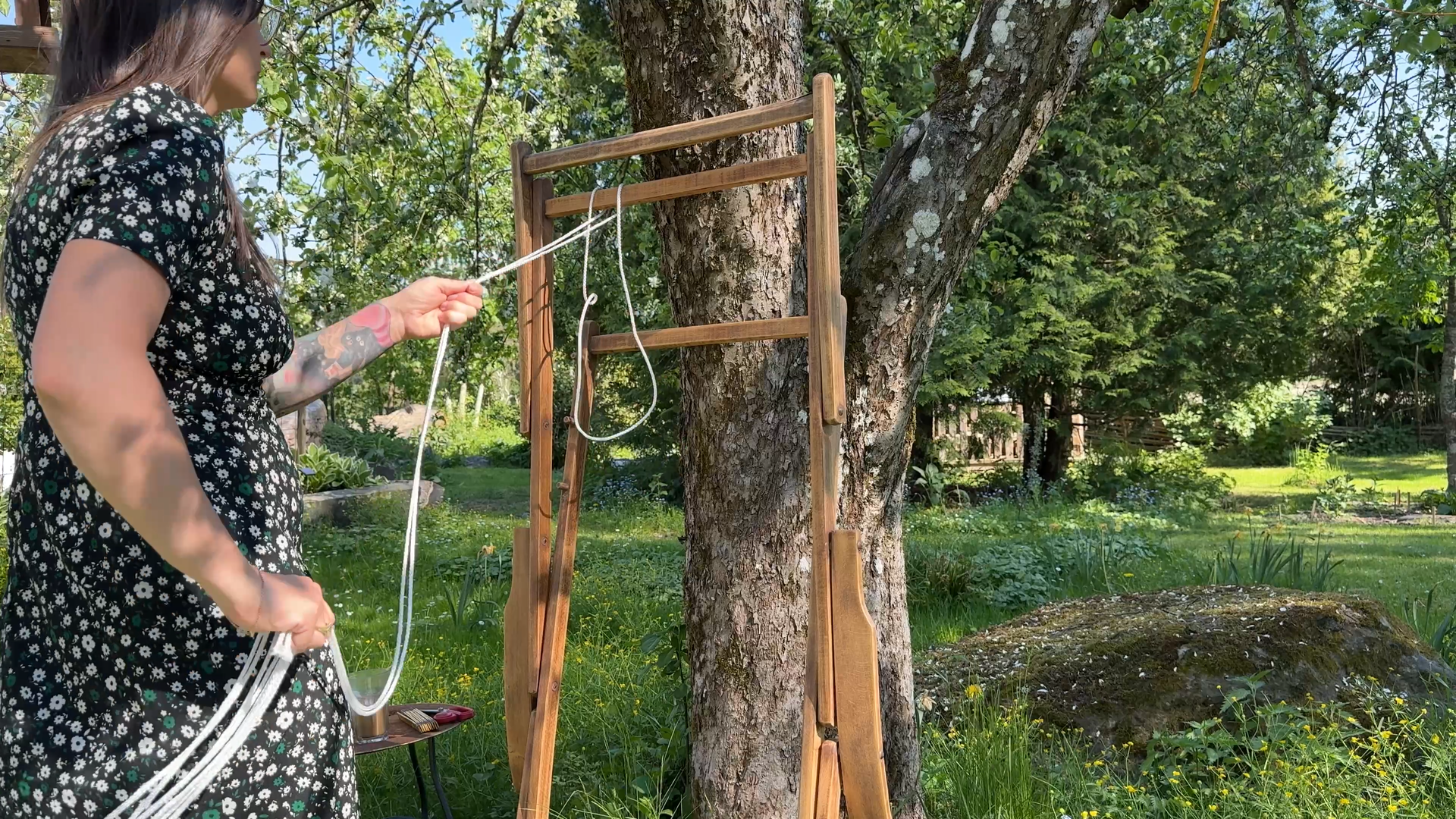 Restoring Old Deckchairs with a Macramé Seat