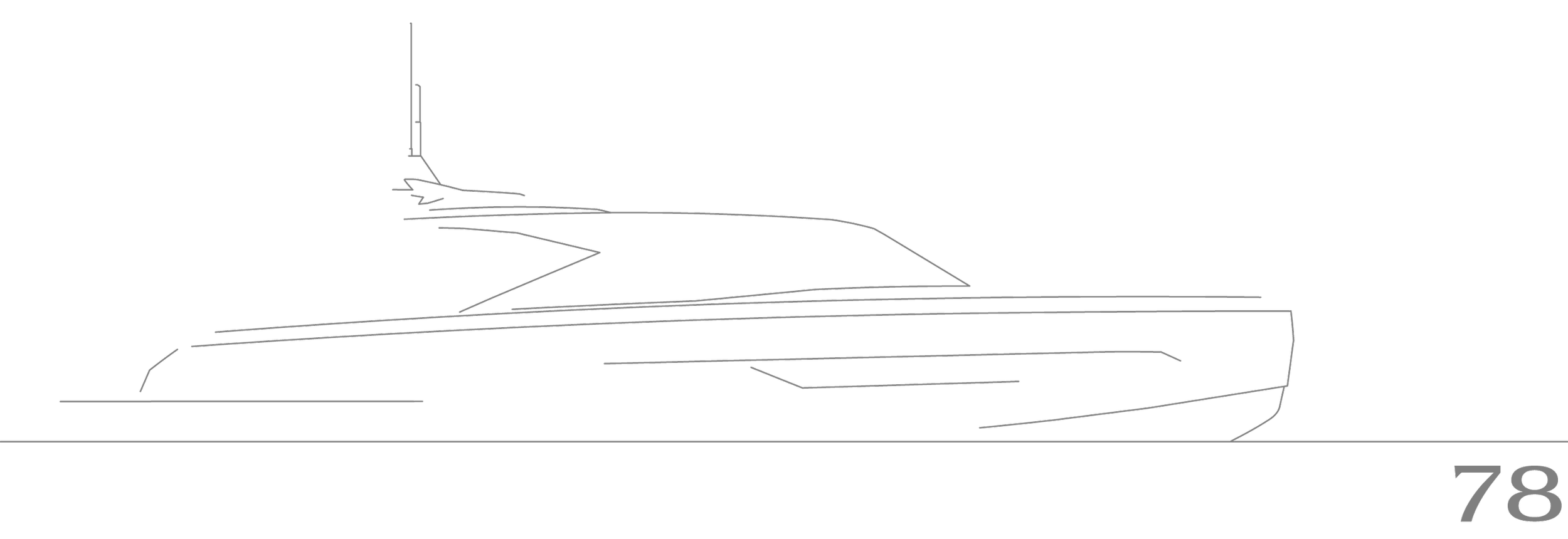 Line graph showing an exponential increase in some variable over time, with the y-axis labeled in reverse order from 78 to 0, and the x-axis representing time or another independent variable.