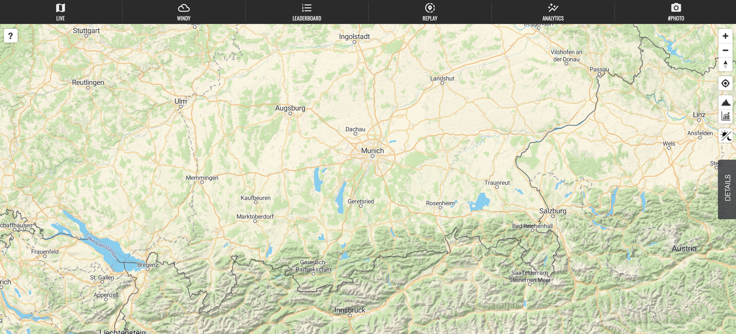 Map of Munich and landscape where challenge will take place.