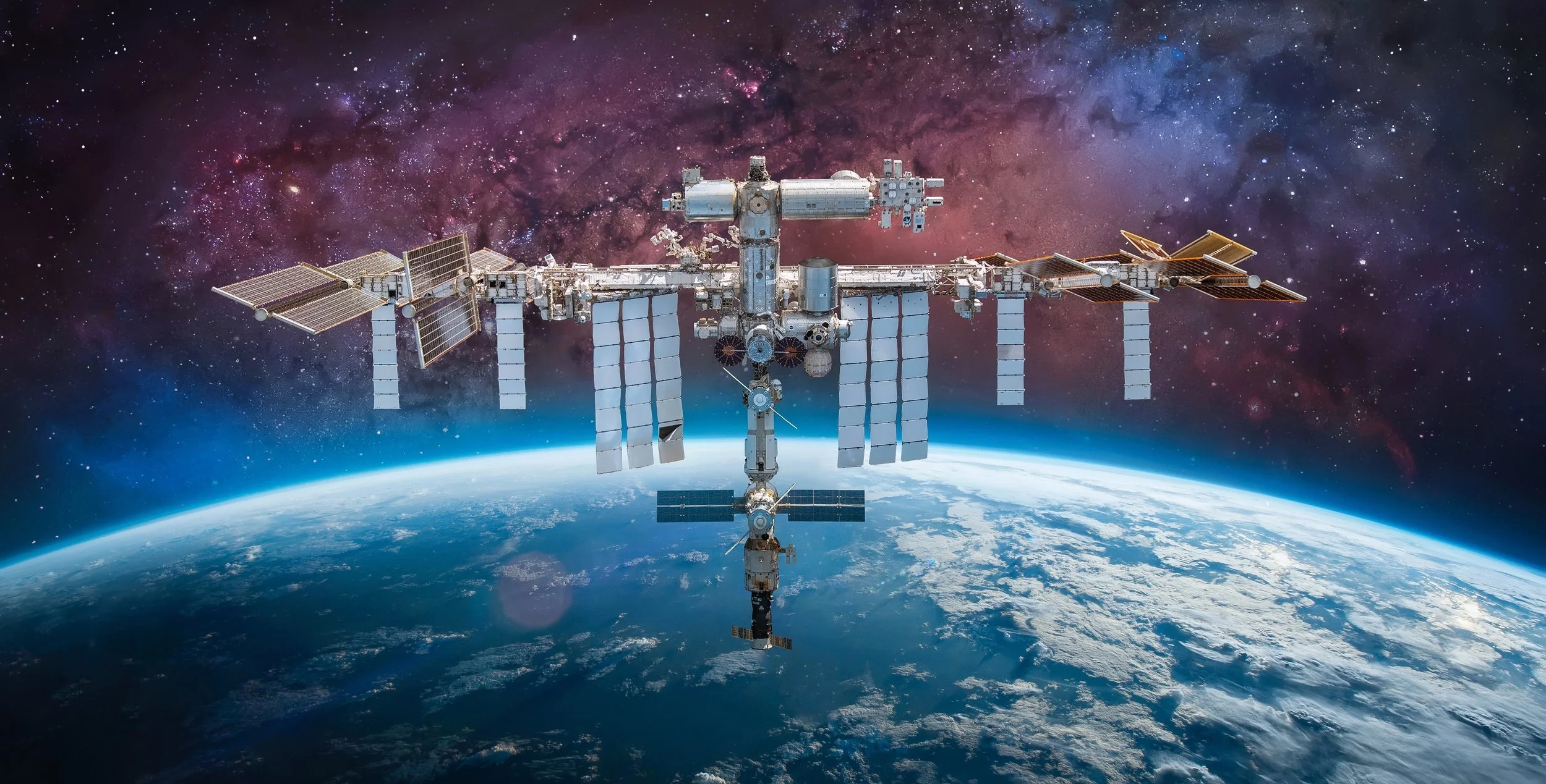 Ein Foto von der Internationalen Raumstation ISS.