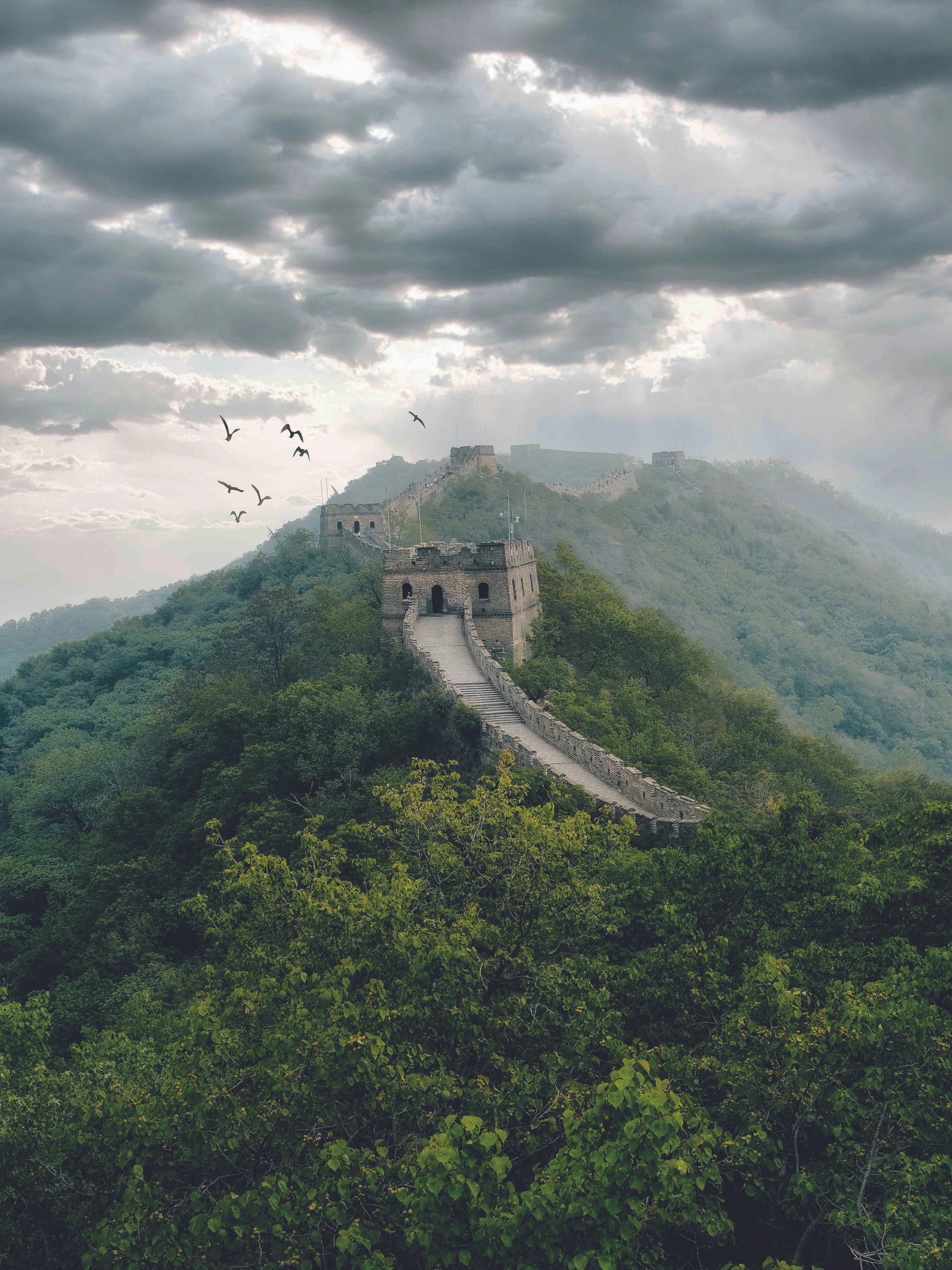 Ein Foto von der Chinesische Mauer (Huairou • Peking • China).